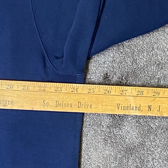 Polo Ralph Lauren MenXL TG Blue Double-knit 1/4Zip Pullover Mockneck Sweater - Picture 9 of 10